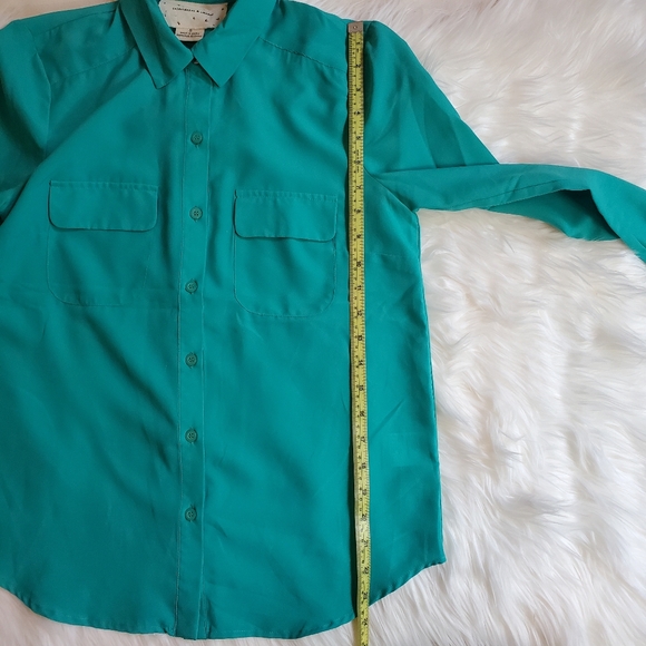 Turqoise Button-Up Top - Picture 9 of 10